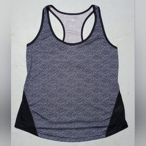Grey & White Old Navy Racerback Tank Top, Size L